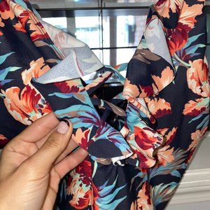 Tori Praver One piece floral bathing suit